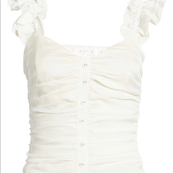 ASTR Ruched Ruffled Shoulder Tank - MSRP $59 - Picture 2 of 2